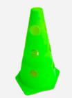 Cone de Agilidade Alux 23 cm Flexível com furos - Verde
