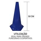 Cone De Marcação Sinalizador Colorido 50cm Pvc Rígido - Kit C/ 10 Unidades