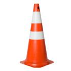 Cone de sinalização laranja e branco - 75cm - Plastcor