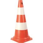 Cone Rigido Plastcor Plastico Laranja/Branco 75Cm