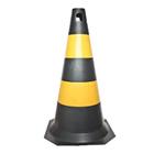 Cone rigido plt - amarelo/preto