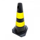 Cone Sinalizacao 75cm Preto/amarelo - PLASTCOR