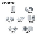 Conectivo Conector Branco Balcão Vidro Ou Aramado 30 Peças - modulodi