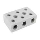 Conector Chuveiro de Porcelana Tripolar 50a 16mm 1un Branco