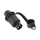 Conector De Soquete De Reboque Redondo De 3 Pinos 12V Plug-in 3 Polos Para Trailer De Caminhão