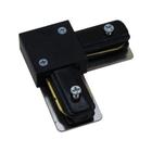 Conector em "L" p/ trilho eletrificado - Preto