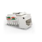 Conector Femea para Cabo de Rede e Internet Rj45 Sohoplus Cat6E Branco