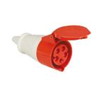 Conector Femea Vermelho 380/440v 63a 5 polos - JNG