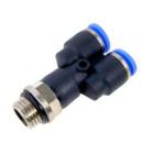 Conector Fluir Y 1/4 x 8 mm Rosca Macho