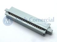 Conector Header com Fixacão para Flat Cable IDC - 40 Vias - DS1015-40MN2A - Connfly