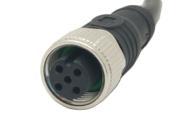 Conector M12 Fêmea 5 Vias com Rabicho - MA12FAHD05ST03CB25