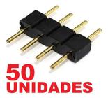 Conector Macho Aranha 4 Pinos Emenda Fita Led Rgb 5050 3528 50un