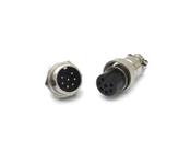 Conector Mike 7 Vias Macho para Painel e Fêmea para Cabo JL33053/JL33054 - Jiali