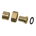 Conector Móvel Curta PEX Água 16X1/2" Kit c/ 6 - Emmeti