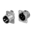 Conector Neutrik Nc3Md-L-1 Xlr Painel Macho 3 Polos