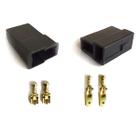 Conector Permak 2 Vias Quadrado Com Terminais Kit 4 Peças (embalagem Com 10 Kits)