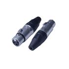 Conector Plug Canon XLR Fêmea 3 Pinos