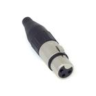 Conector Plug XLR SA2X Linha Femea Santo Angelo - Santo ângelo