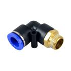 Conector Pneumático de Cotovelo - Tubo de Rosca Macho 4mm-12mm (1/8" - 1/4")