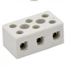 Conector Porcelana Brasfort 3 Polos - 06Mm Fixar - 8608 . / Kit C/ 10 Peças