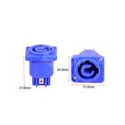 Conector powercon femea azul - ONE LIGHT