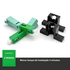 Conector Rápido de Fibra Óptica Monomodo SC APC (53mm) - Ferramenta Fria