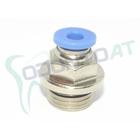 Conector reto engate rapido 1/4 bsp mangueira 4,0 mm