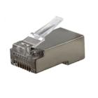 Conector rj45 cat5e gold macho blindado- kit 25un