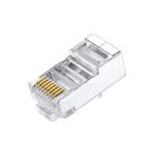 Conector Rj45 Macho Blindado - Kit C/ 10 Peças