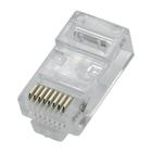 Conector RJ45 Para Cabo De Rede de Internet Vazado Cat5e