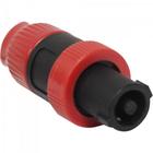 Conector Speakon de Linha Macho 4 Pólos PGSP0003 Preto/Vermelho Storm - PCT / 10