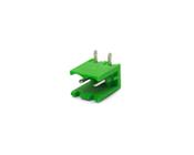 Conector Verde Multipolar STLZ950.02H Macho 90º (Horizontal) de 2 Vias com as Laterais Abertas - Passo 5,08mm - Phoenix Mecano