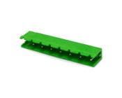 Conector Verde Multipolar STLZ960.08V Macho 180º (Vertical) de 8 Vias com as Laterais Abertas - Passo 7,62mm - Phoenix Mecano