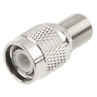 Conector Wokex F Fêmea para TNC Macho - 30mm x 15mm - Prateado