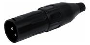 Conector Xlr Canon Macho Preto Csr 1030 Bk Csr