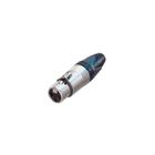 Conector XLR Femea Linha 3 Polos Nickel Neutrik NC3FXX