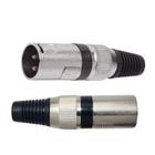 Conectores Plug Xlr Canon Macho Cabo Microfone Balanceado