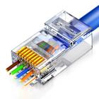 Conectores RJ45 Banhados a Ouro (50/100 Peças) - 23AWG Cat6 Cat5e - Plugues Modulares 8P8C Zoerax