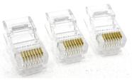 Conectores rj45 cat6- kit 10un