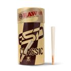 Cones de Papel RAW Classic King Size Pré-Enrolados - Pacote com 100 Unidades