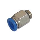 Conexão Pneumática Engate Rápido Reta 1/4" x 4 mm BSP