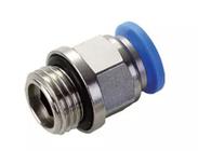 Conexão pneumática reta macho 1/4 x tubo 6 bsp (10 unidades)