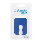 Conexão Reta Engate Rápido Tubo 1/4" para Tubo 1/4" CN017 - Planeta Água