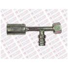 Conexao Reta Femea Aço 06Mm Oring Válvula Serviço R134A C Clip