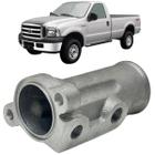 Conexão sensor temperatura - tubo cano saída de água bomba água a bloco motor ford f250 mwm v6 6cc cilindros 1999 a 2006