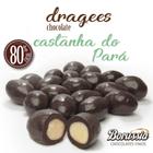 Confeito Castanha do Pará com Chocolate 80% Cacau 120g Borússia Chocolates - Borússia Chocolates