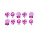 Confeito De Açúcar Pirulitos Baby Cor Rosa 308 Jady