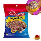 Confeito Miçanga para Docinho 100g Diversas Cores MIX