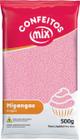 Confeito Miçanga Rosa bebe 500g - Mix Granulado