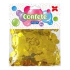 Confete Redondo 10g Papel Metalizado 1cm Ouro Make+